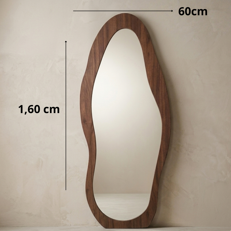 Espejo de Cuerpo Entero "Silueta de Madera"