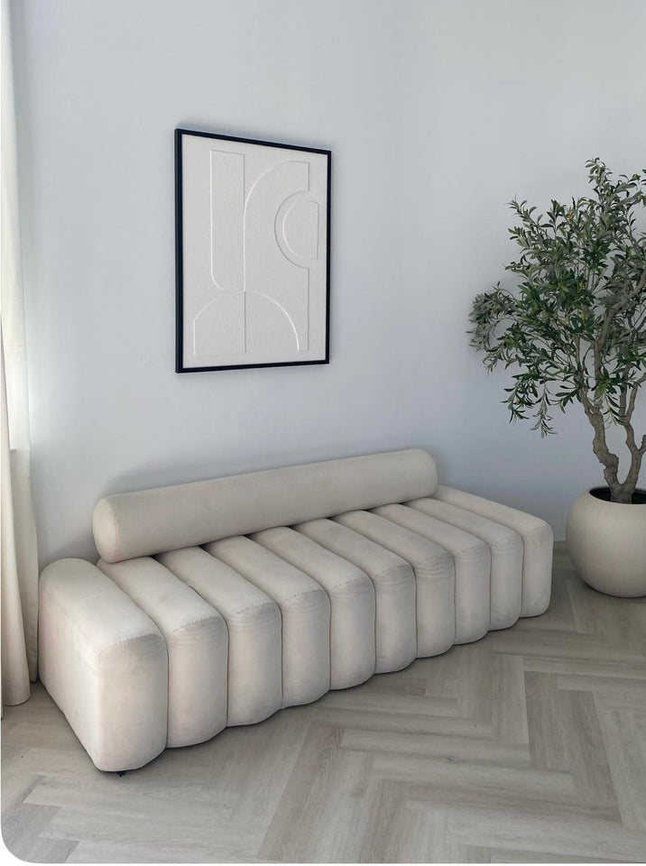 Banqueta Decorativa Modelo Ribeteado