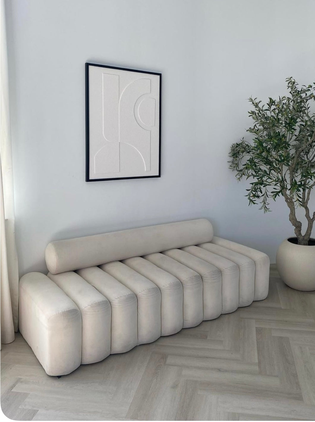 Banqueta Decorativa Modelo Ribeteado