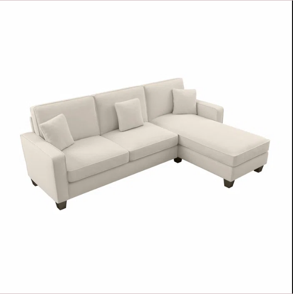 sofa seccional con cierre tapiz felpa o lino modelo  LIAN