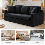 SOFA CON FUNDA FACIL DE LAVAR MODELO ALICE