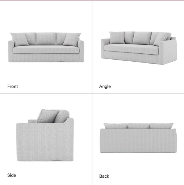 SOFA CON FUNDA FACIL DE LAVAR MODELO ALICE