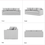 SOFA CON FUNDA FACIL DE LAVAR MODELO ALICE