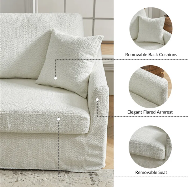 SOFA III CUERPOS CON FUNDA EMMA