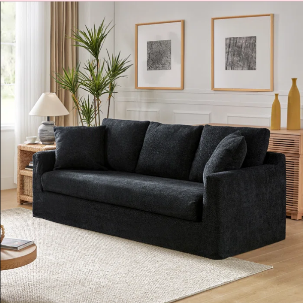 SOFA CON FUNDA FACIL DE LAVAR MODELO ALICE